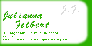 julianna felbert business card